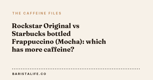 Rockstar Original vs Starbucks bottled Frappuccino (Mocha): which has more caffeine?