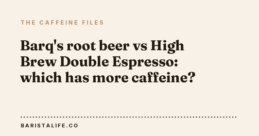 Barq's root beer vs High Brew Double Espresso: which has more caffeine?