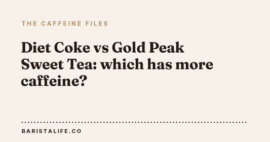 Diet Coke vs Gold Peak Sweet Tea: which has more caffeine?