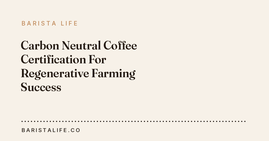 Carbon Neutral Coffee Certification For Regenerative Farming Success
