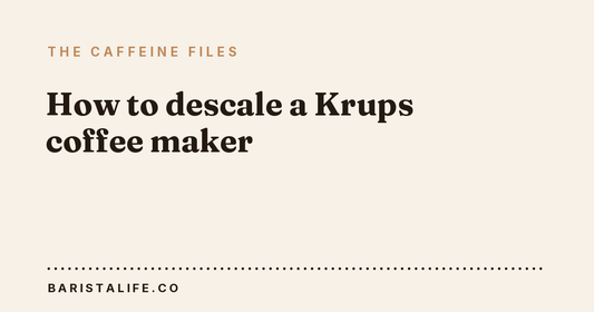 How to descale a Krups coffee maker