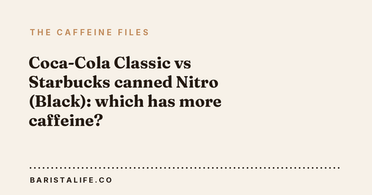 Coca-Cola Classic vs Starbucks canned Nitro (Black): which has more caffeine?