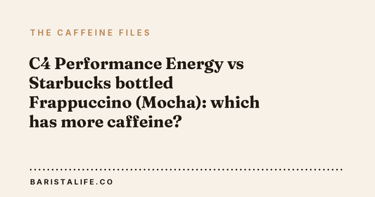 C4 Performance Energy vs Starbucks bottled Frappuccino (Mocha): which has more caffeine?