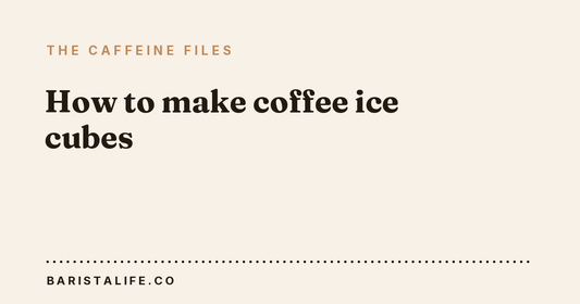 How to make coffee ice cubes