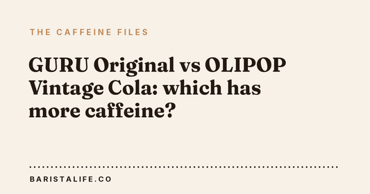 GURU Original vs OLIPOP Vintage Cola: which has more caffeine?