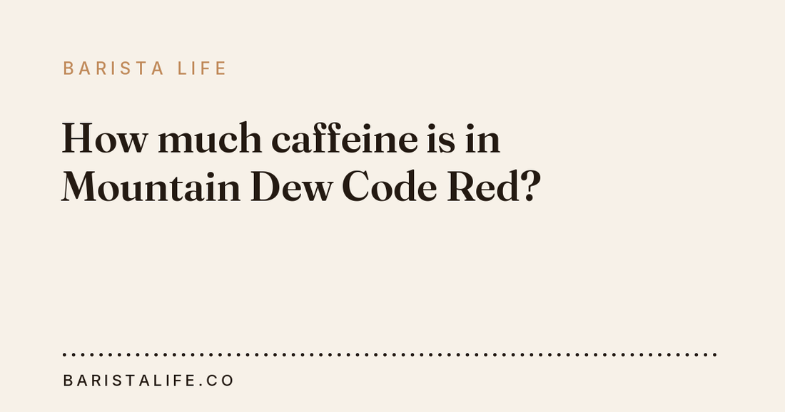 How much caffeine is in Mountain Dew Code Red?