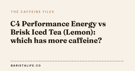 C4 Performance Energy vs Brisk Iced Tea (Lemon): which has more caffeine?