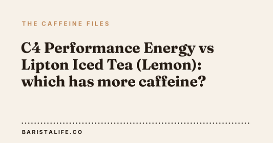 C4 Performance Energy vs Lipton Iced Tea (Lemon): which has more caffeine?