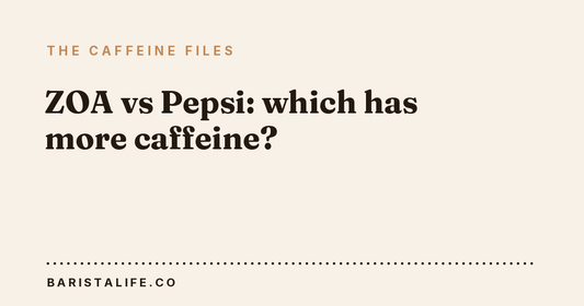 ZOA vs Pepsi: which has more caffeine?