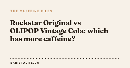 Rockstar Original vs OLIPOP Vintage Cola: which has more caffeine?