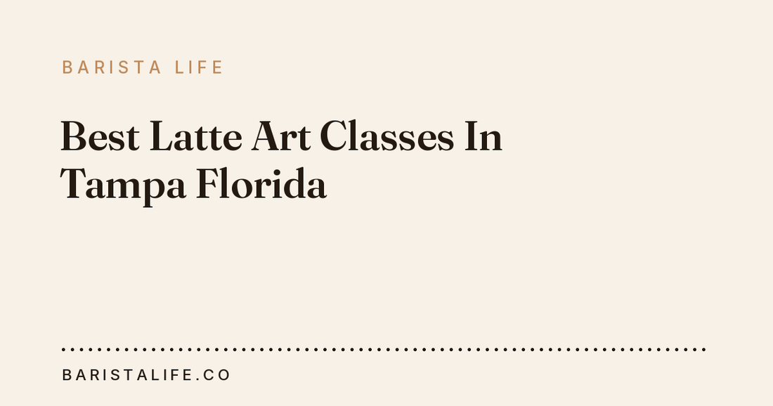 Best Latte Art Classes In Tampa Florida