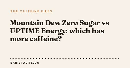 Mountain Dew Zero Sugar vs UPTIME Energy: which has more caffeine?