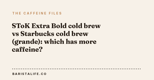 SToK Extra Bold cold brew vs Starbucks cold brew (grande): which has more caffeine?