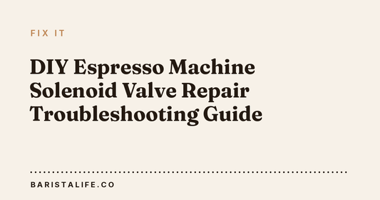 DIY Espresso Machine Solenoid Valve Repair Troubleshooting Guide
