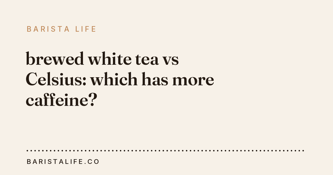brewed white tea vs Celsius: which has more caffeine?