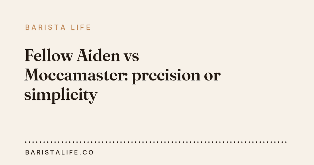 Fellow Aiden vs Moccamaster: precision or simplicity