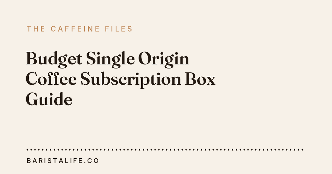 Budget Single Origin Coffee Subscription Box Guide