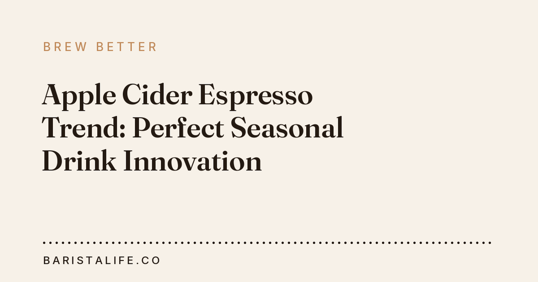 Apple Cider Espresso Trend: Perfect Seasonal Drink Innovation
