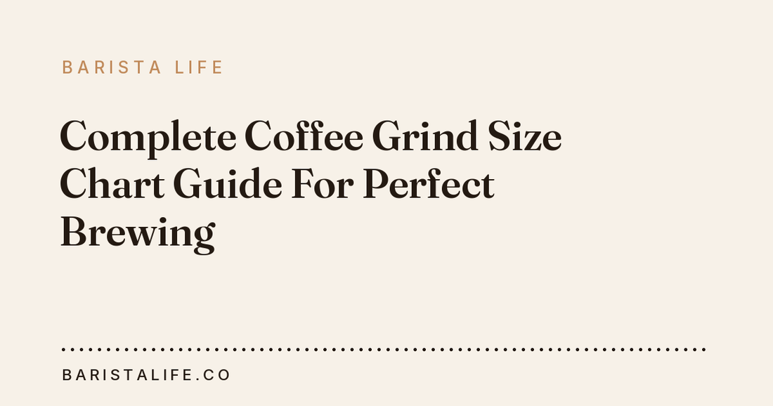 Complete Coffee Grind Size Chart Guide For Perfect Brewing