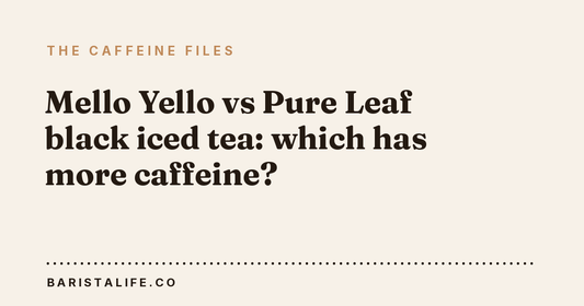 Mello Yello vs Pure Leaf black iced tea: which has more caffeine?