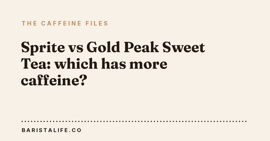 Sprite vs Gold Peak Sweet Tea: which has more caffeine?