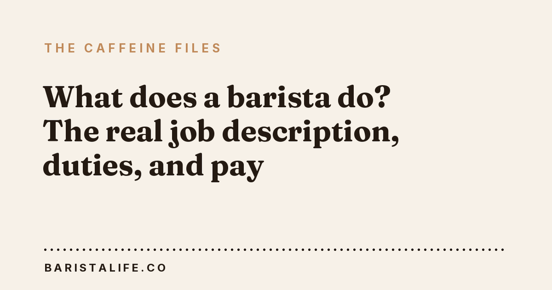 What does a barista do? The real job description, duties, and pay