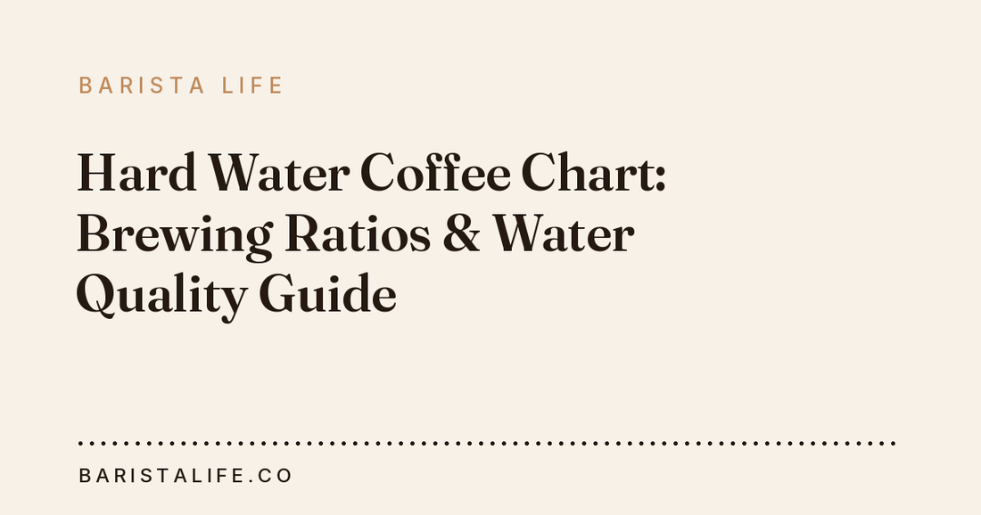 Hard Water Coffee Chart: Brewing Ratios & Water Quality Guide