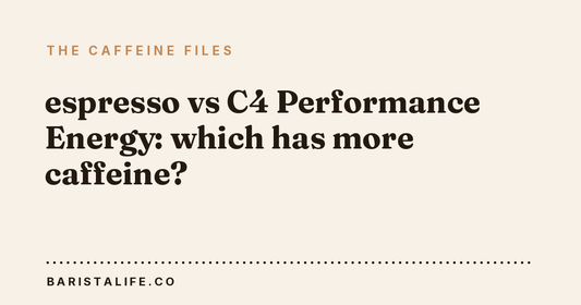 espresso vs C4 Performance Energy: which has more caffeine?