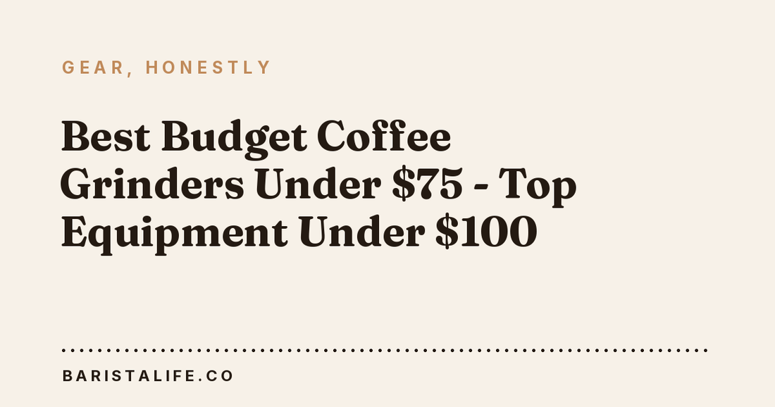 Best Budget Coffee Grinders Under $75 - Top Equipment Under $100