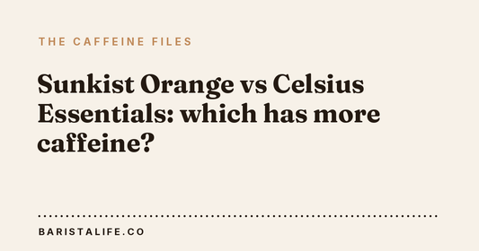 Sunkist Orange vs Celsius Essentials: which has more caffeine?