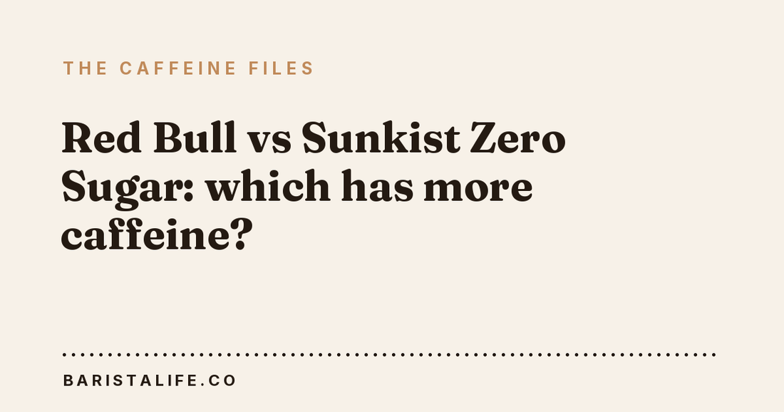 Red Bull vs Sunkist Zero Sugar: which has more caffeine?