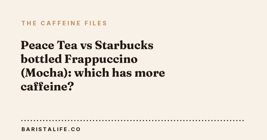 Peace Tea vs Starbucks bottled Frappuccino (Mocha): which has more caffeine?