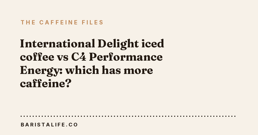 International Delight iced coffee vs C4 Performance Energy: which has more caffeine?