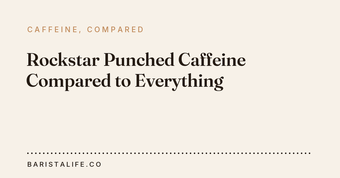 Rockstar Punched Caffeine Compared to Everything