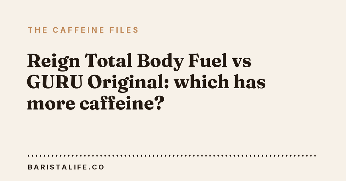 Reign Total Body Fuel vs GURU Original: which has more caffeine?