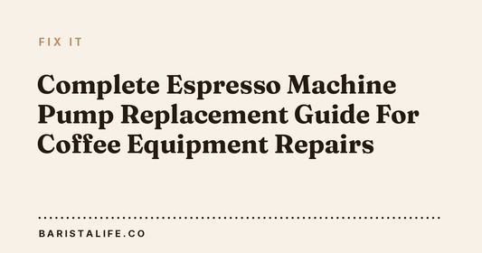 Complete Espresso Machine Pump Replacement Guide For Coffee Equipment Repairs