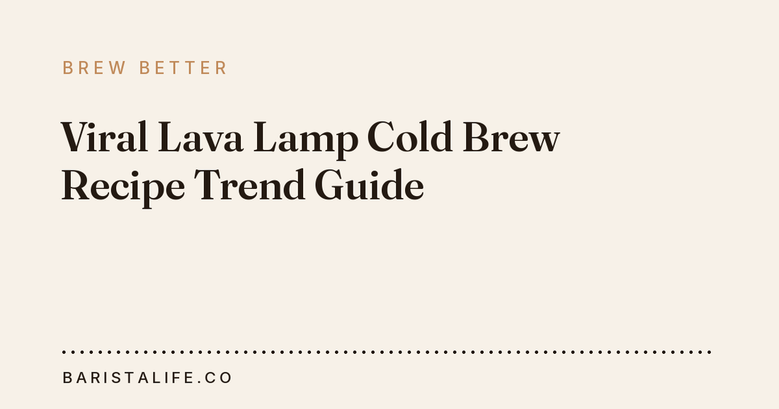 Viral Lava Lamp Cold Brew Recipe Trend Guide