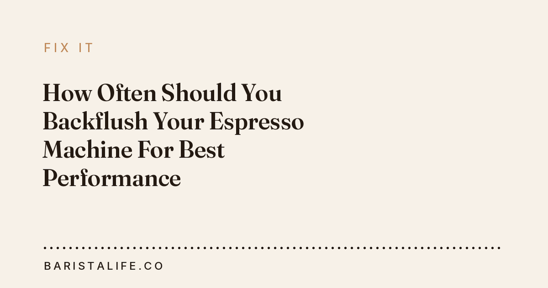 How Often Should You Backflush Your Espresso Machine For Best Performance