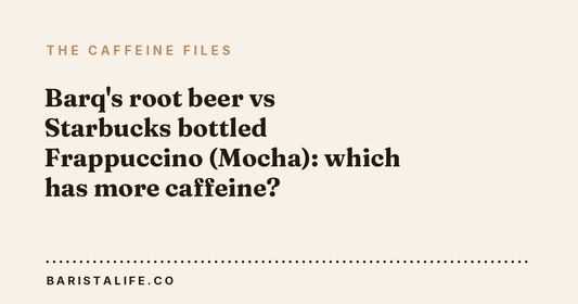 Barq's root beer vs Starbucks bottled Frappuccino (Mocha): which has more caffeine?