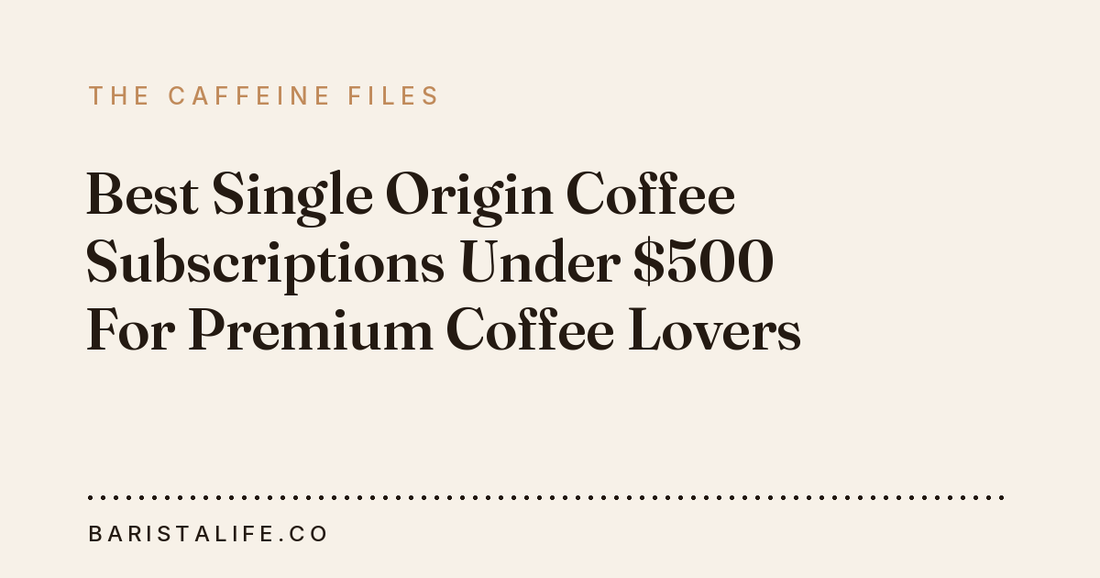 Best Single Origin Coffee Subscriptions Under $500 For Premium Coffee Lovers