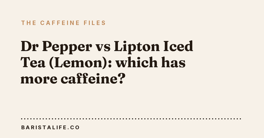 Dr Pepper vs Lipton Iced Tea (Lemon): which has more caffeine?