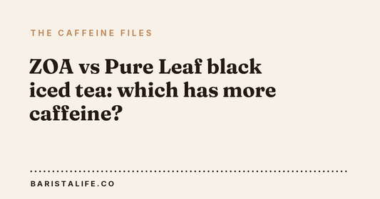 ZOA vs Pure Leaf black iced tea: which has more caffeine?