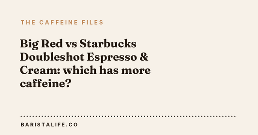 Big Red vs Starbucks Doubleshot Espresso & Cream: which has more caffeine?
