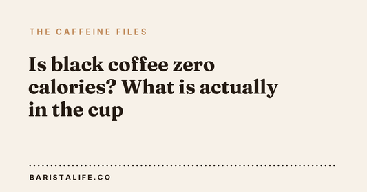 Is black coffee zero calories? What is actually in the cup