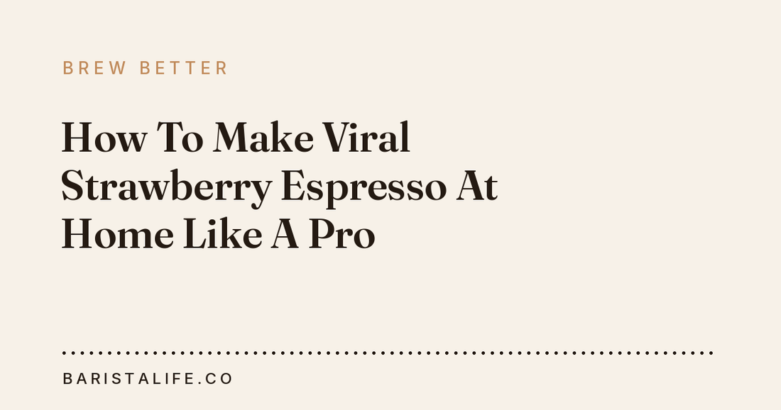 How To Make Viral Strawberry Espresso At Home Like A Pro