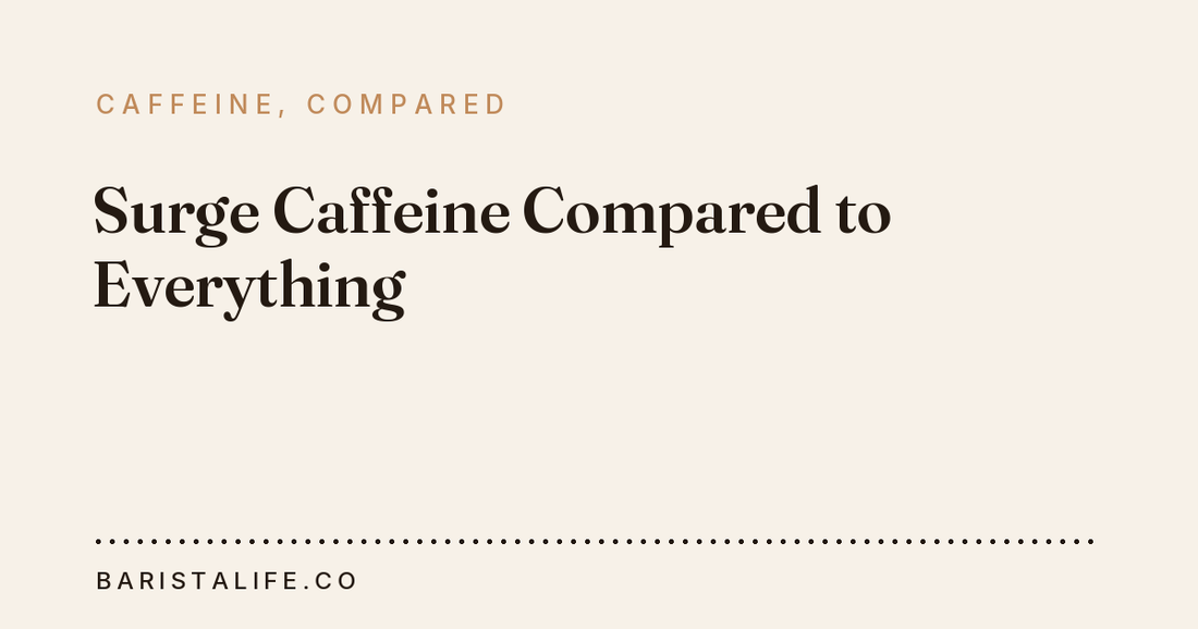 Surge Caffeine Compared to Everything