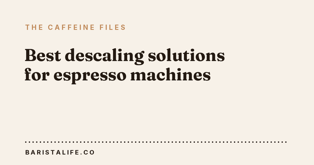 Best descaling solutions for espresso machines