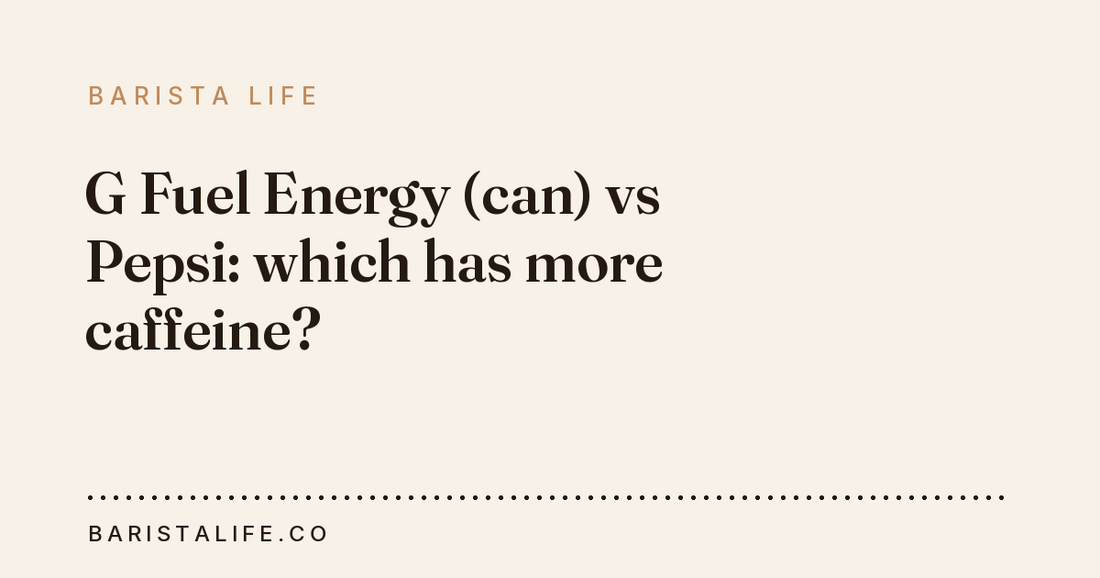 G Fuel Energy (can) vs Pepsi: which has more caffeine?