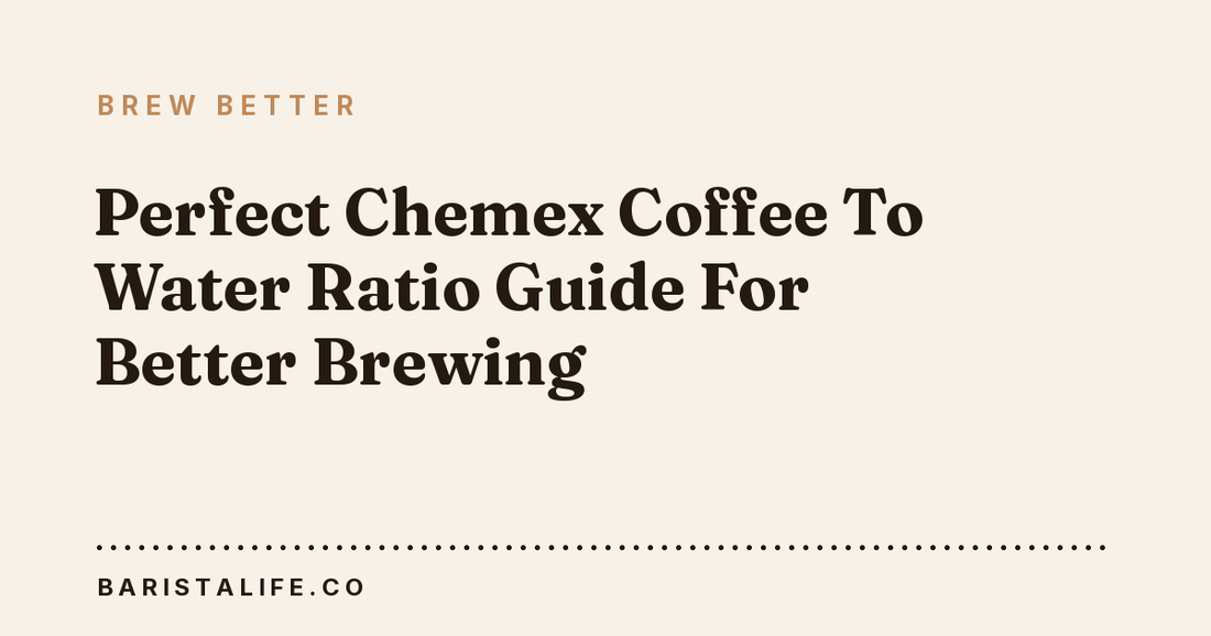 Perfect Chemex Coffee To Water Ratio Guide For Better Brewing