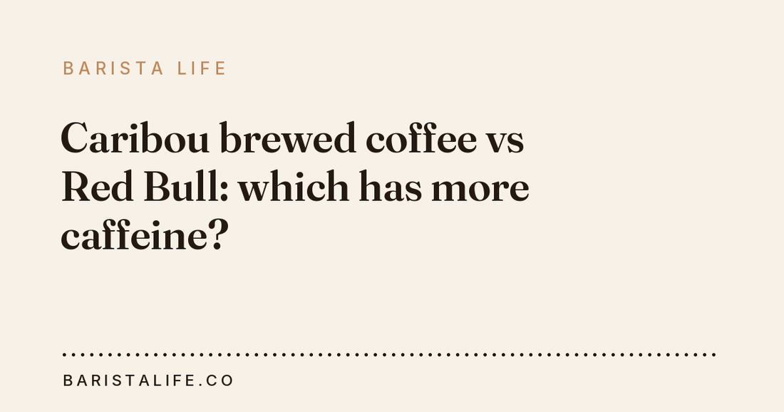 Caribou brewed coffee vs Red Bull: which has more caffeine?